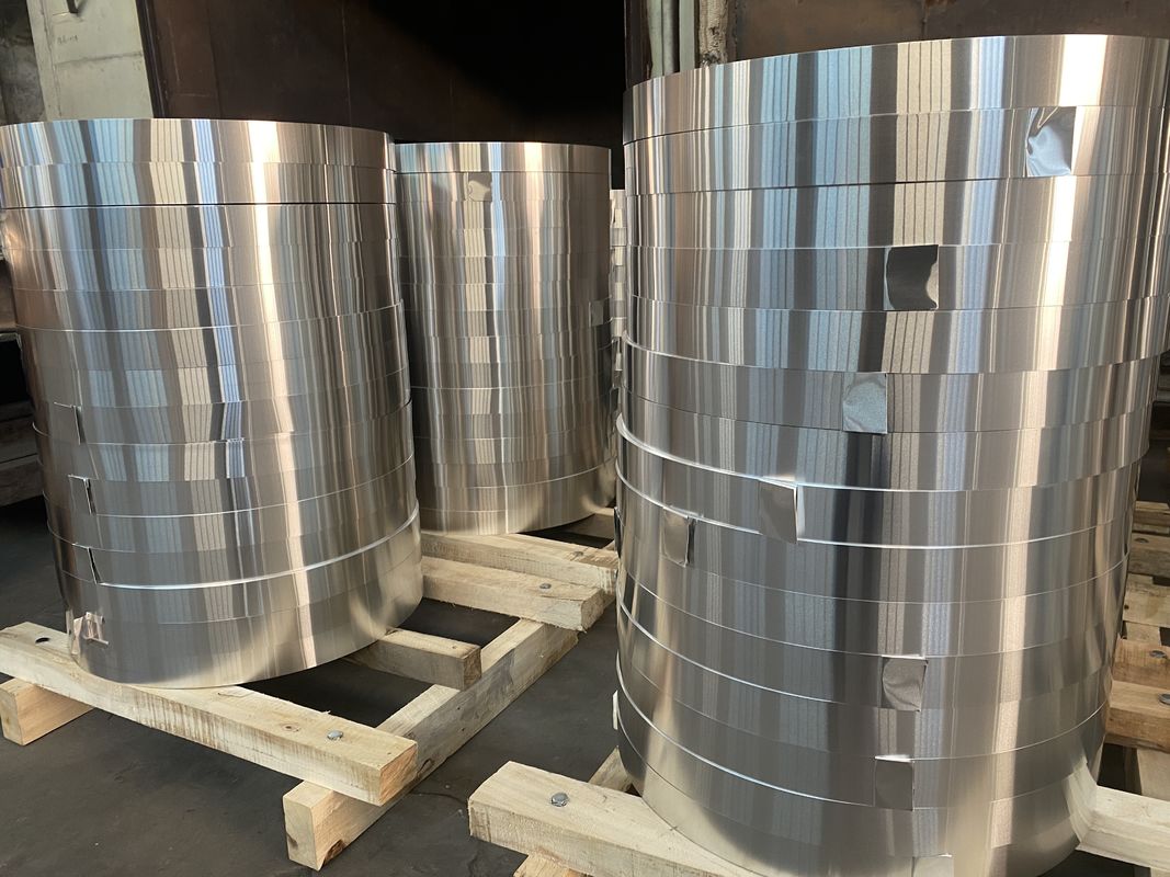 Waterproof Sliver 1050/1060/1100/3003/3105/6061 Narrow Tape Mirror Finish Thin Aluminum Coil/strip With Pvc Film